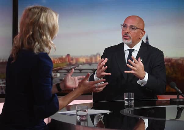 UK Government Cabinet minister Nadhim Zahawi told the BBC's Sophie Raworth he was "slightly puzzled" by a report that said free lateral flow tests were set to be axed. Photo: Jeff Overs/BBC/BBC/PA Wire