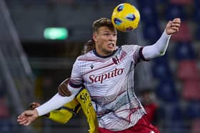 Bologna striker Sydney Van Hooijdonk continues to be linked with a move to Celtic. (Photo by Emmanuele Ciancaglini/Getty Images)
