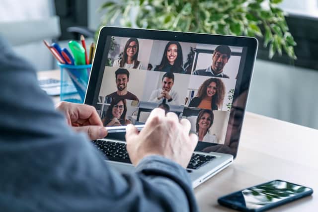 It's not possible to make eye contact properly on a video conference call (Picture: Getty Images/iStockphoto)