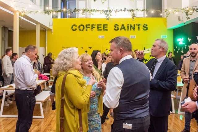 An event at Edinburgh social enterprise Coffee Saints.