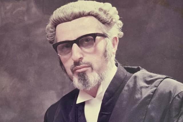 Sir Gerald Gordon in his Sheriff's robes