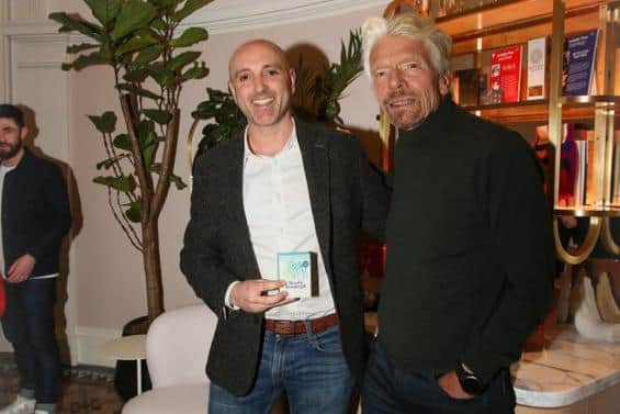 The seaweed-focused entrepreneur says meeting Sir Richard Branson was 'a really surreal moment'. Picture: contributed.