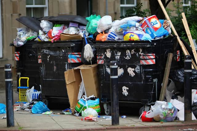 Rubbish in the streets during the Edinburgh festivals in 2022. Picture: Jeff J Mitchell/Getty Images