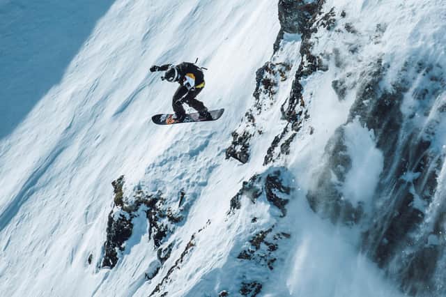 Marion Haerty of France competing in the Freeride World Tour event at Verbier in 2021 PIC: J Bernard / Freeride World Tour
