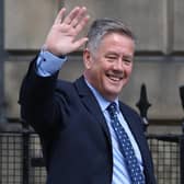 Keith Brown, Cabinet Secretary for Justice, arrives for the announcement of the new Cabinet by the First Minister Nicola Sturgeon at Bute House in Edinburgh. Picture date: Wednesday May 19, 2021.
