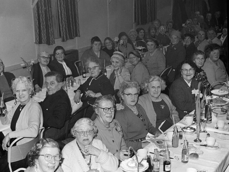 The Peffermill Old Age Pensioners Burns Supper in 1963.