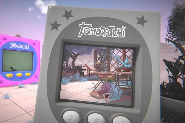 A screenshot from the BAFTA award-winning game Viewfinder by Dundee-based Sad Owl Studios