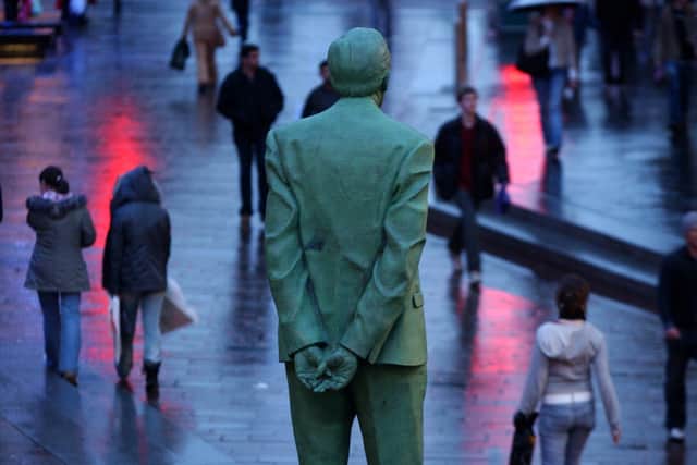 The statue of former Labour first minister Donald Dewar at the top of Buchanan Street in Glasgow. Picture: Robert Perry/National World