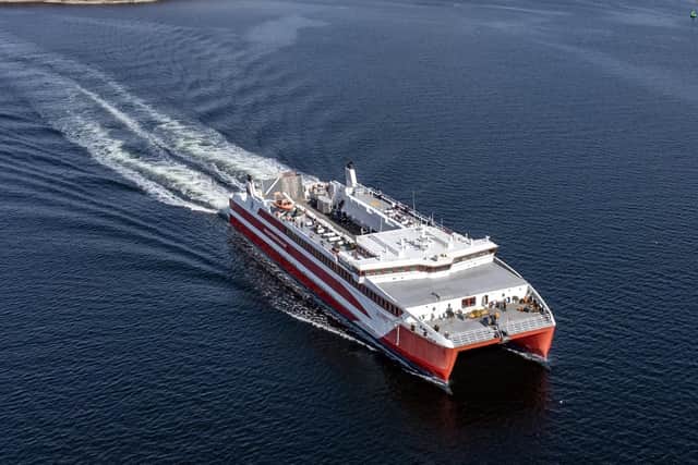 Alfred has been on charter to CalMac from Pentland Ferries in Orkney since 2023