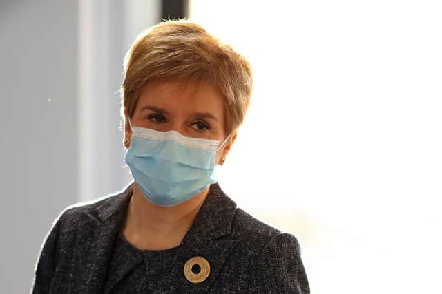 There will be no lunchtime coronavirus briefing from the First Minister on Tuesday, with Nicola Sturgeon instead due to give an afternoon update from Holyrood on where each local authority area in Scotland sits in the five-level system. (Photo by Russell Cheyne - Pool/Getty Images)