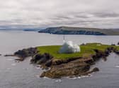Computer generated image (CGI) issued by SaxaVord UK spaceport of a rocket taking off from Lamba Ness in Unst. The UK's first orbital rocket launch could blast off from the Shetland islands in October or November this year, spaceport bosses have said. SaxaVord spaceport, on the northern tip of the Shetland Islands, is preparing to host the first vertical launch of satellites from UK soil.
