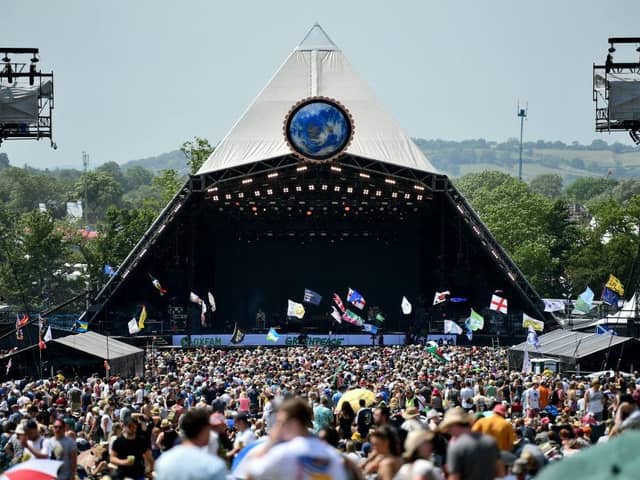 Glastonbury's Pyramid Stage. Image: Getty Images