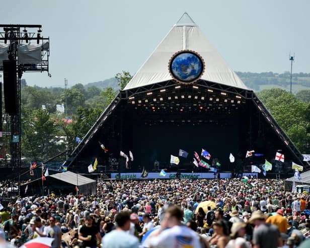 Glastonbury's Pyramid Stage. Image: Getty Images