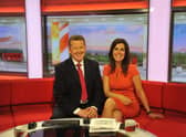 Presenters Bill Turnbull and Susanna Reid on the BBC Breakfast set in Salford, 2012. Mr Turnbull has died at the age of 66, his family has said. Issue date: Thursday September 1, 2022.