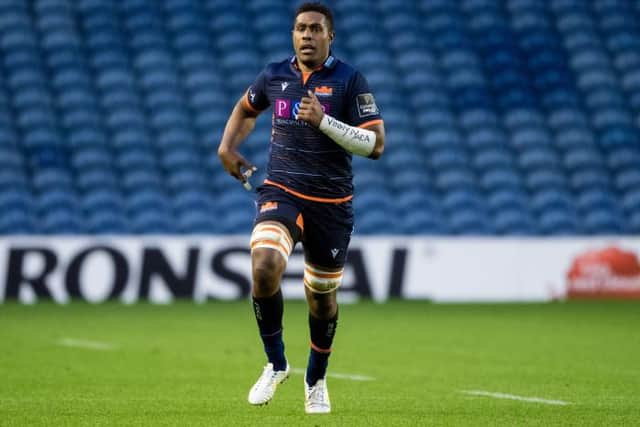 Bill Mata in action for Edinburgh during the Guinness Pro14 semi final against Ulster at BT Murrayfield earlier in the month. Picture: Ross Parker/SRU/SNS