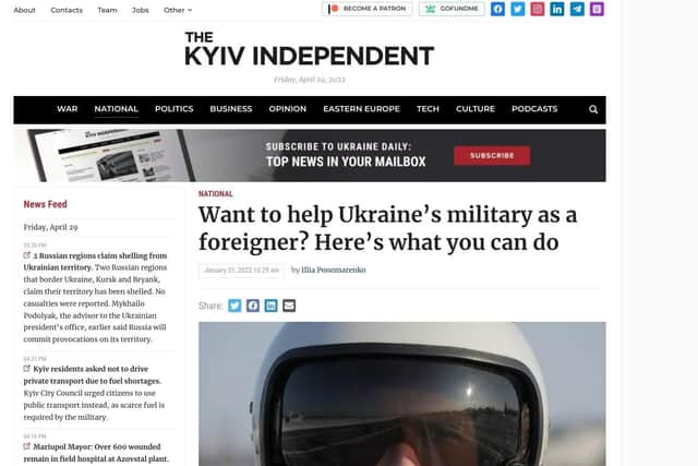 The Kyiv Independent's most popular story is about how foreigners can support Ukraine in person