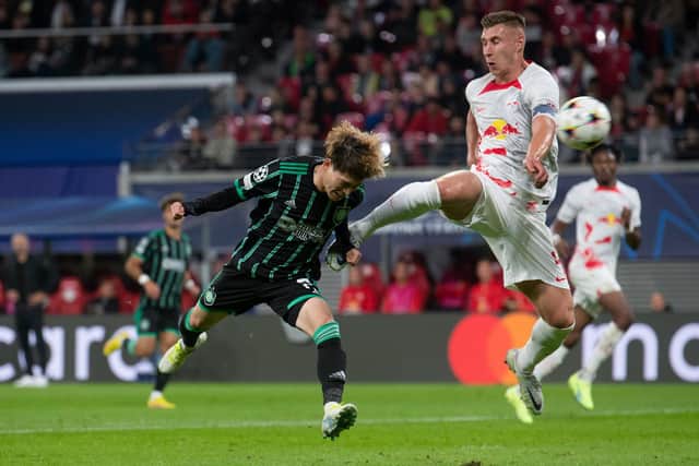 Celtic fashioned a series of chances until they tightened up after equalising early in the second period against Leipzig last week before going down 3-1. Manager Ange Postecoglou has instructed his side that they must ensure they do not become inhibited as the Germans are hosted in Glasgow's east end. (Photo by Craig Foy / SNS Group)