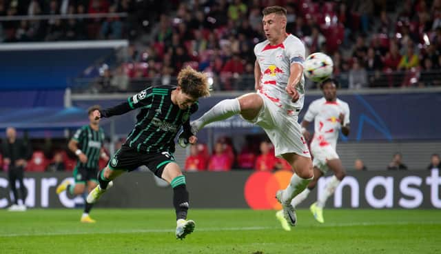 Celtic fashioned a series of chances until they tightened up after equalising early in the second period against Leipzig last week before going down 3-1. Manager Ange Postecoglou has instructed his side that they must ensure they do not become inhibited as the Germans are hosted in Glasgow's east end. (Photo by Craig Foy / SNS Group)