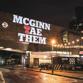 The pro-Scotland slogan visible on Shoreditch High Street. Picture: Contributed