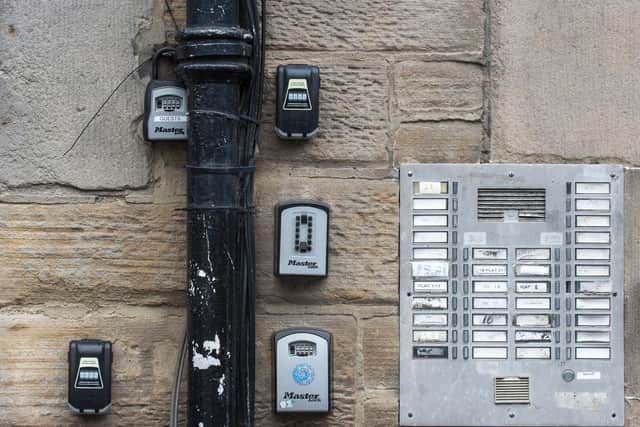 Edinburgh City Council is clamping down on short-term lets in the capital with the City Centre ward having the highest concentration of Airbnb listings in the country. PIC: Lisa Ferguson/ JPI media.