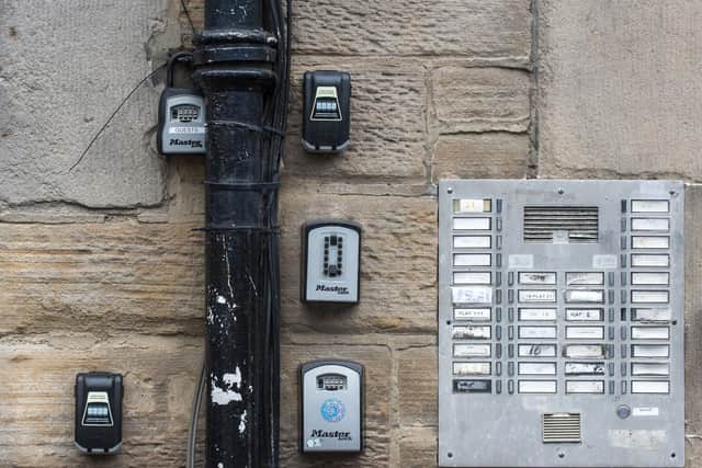 Edinburgh City Council is clamping down on short-term lets in the capital with the City Centre ward having the highest concentration of Airbnb listings in the country. PIC: Lisa Ferguson/ JPI media.