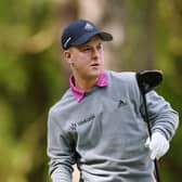 Brendan Lawlor watches a tee shot in his second round of the inaugural G4D Open on the Duchess Course at Woburn Golf Club. Picture: Alex Burstow/R&A/R&A via Getty Images.