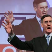 Jacob Rees-Mogg dismissed Scottish Conservative leader Douglas Ross as a 'lightweight' (Picture: Daniel Leal/AFP via Getty Images)