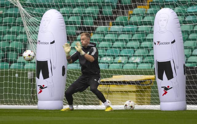 Joe Hart during a Celtic training session at Celtic Park, on October 04, 2022, in Glasgow, Scotland. (Photo by Alan Harvey / SNS Group)