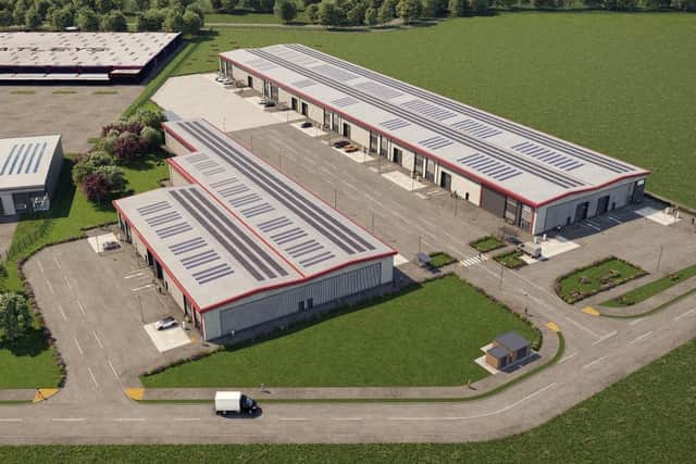 A CGI showing what the EDI Approach development close to Edinburgh Airport should look like when completed.