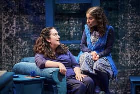 Lanna Joffrey as Fatemeh and Nalân Burgess as Shirin in Sister Radio PIC: Fraser Band