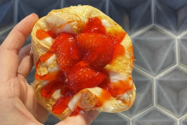 Fisher & Donaldson's strawberry Danish