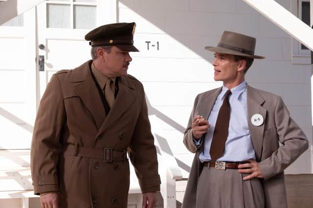 Matt Damon and Cillian Murphy in Oppenheimer Image: Melinda Sue Gordon/Universal Pictures