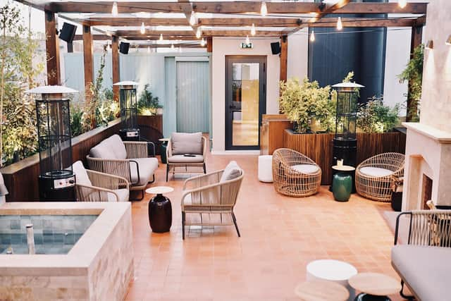 The roof terrace at the Gatsby hotel in Athens. Pic: PA Photo/Gatsby.