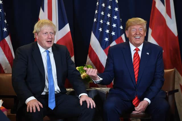 Boris Johnson's plans for voter ID cards are straight out of Donald Trump's playbook, says Joyce McMillan (Picture: Saul Loeb/AFP via Getty Images)