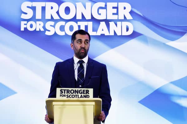 Humza Yousaf faces a challenge to his role as SNP party leader from Fife branch official Chris Hanlon (Picture: Jeff J Mitchell/Getty Images)