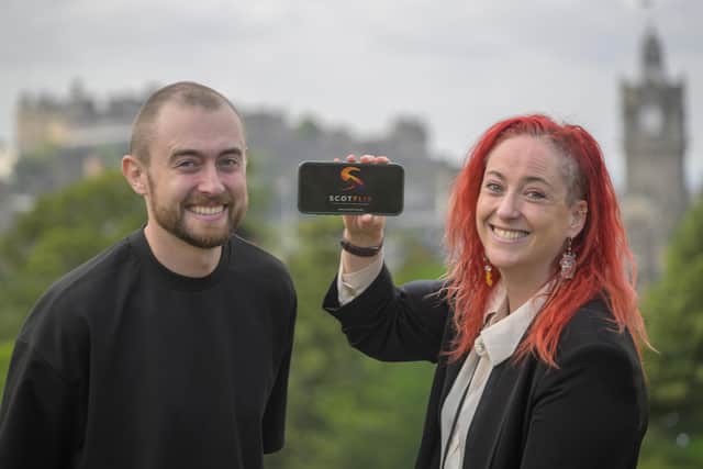 Adam Greenwood of Hiway and Maureen Hascoet, Scotflix, announce the launch of Scotland’s first dedicated streaming platform. Picture: Phil Wilkinson