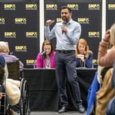 Humza Yousaf defeated Kate Forbes and Ash Regan in the SNP leadership contest (Picture:Jane Barlow/pool/Getty Images)
