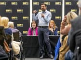 Humza Yousaf defeated Kate Forbes and Ash Regan in the SNP leadership contest (Picture:Jane Barlow/pool/Getty Images)