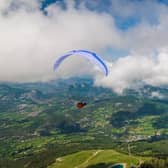 Paragliders competing in the Sports-class Racing Series Gin Edition, Montclar, France, June 2023. PIC: Marcus King / Cross Country Magazine
