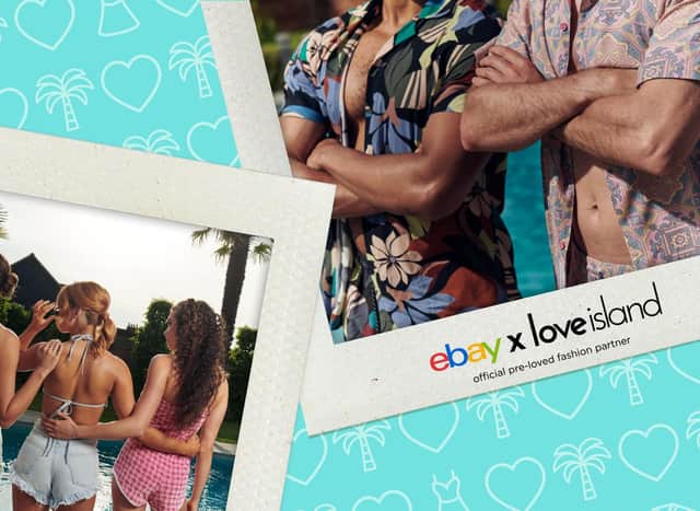 This marks the first pre-loved fashion partnership on Love Island, with previous contestants often wearing fast fashion brands like ISAWITFIRST. Photo: eBay UK.