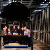 Colleagues from Stoddard & Co, the Renfrewshire carpet factory which inspired John Byrne's play The Slab Boys, were reunited as part of a research project for a new display honouring the writer at Paisley Museum.