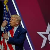 Scottish politicians must not be reduced to the flag-waving and meaningless slogans of Donald Trump (Picture: Tasos Katopodis/Getty Images)