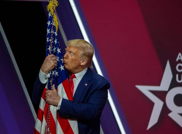 Scottish politicians must not be reduced to the flag-waving and meaningless slogans of Donald Trump (Picture: Tasos Katopodis/Getty Images)