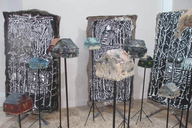 Installation view of work by Billy Brown