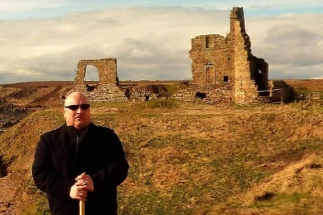 Author and witchcraft researcher at Lenny Low at St Monans Castle. PIC: Contributed.