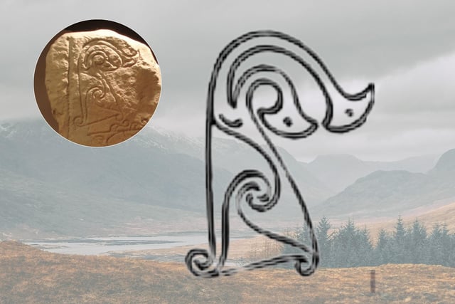 Some Pictish symbols are difficult to categorise such as this flower as it is not an animal, a geometric design nor an everyday utensil. However, this may not be entirely accurate. Experts report that the Picts used a particular plant dye for their tattoos that also had healing properties; it may have been lathered onto battle wounds to prevent infection. Therefore, this plant could be symbolic of their use of natural resources.