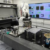 Work has already begun on the optical benches at UK ATC. The assembly process utilises robotically assisted bonding (RAB), developed by UK ATC and the University of Glasgow.