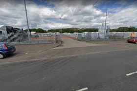 The incident happened outside the British Car Auctions depot.