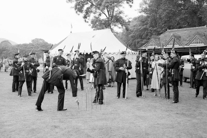 In the 1950s the Royal Company of Archers held their annual Silver Arrow Competition in the Meadows. This picture was taken in June 1958.
