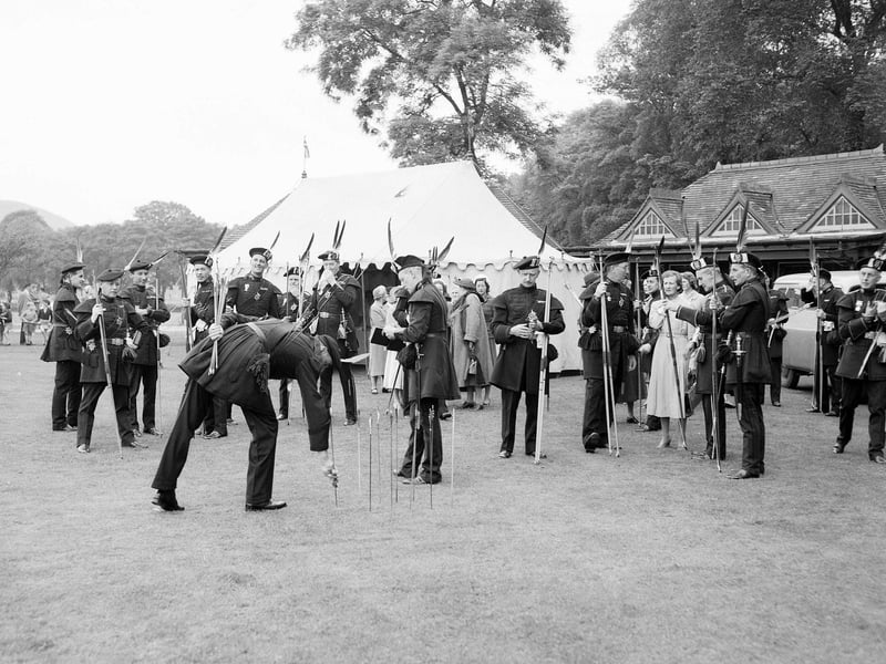 In the 1950s the Royal Company of Archers held their annual Silver Arrow Competition in the Meadows. This picture was taken in June 1958.